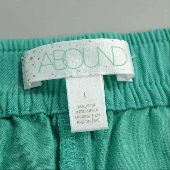 Abound Cargo Jogger Womens Large Green Marine Light Pants Lounge Comfy - Picture 2 of 13